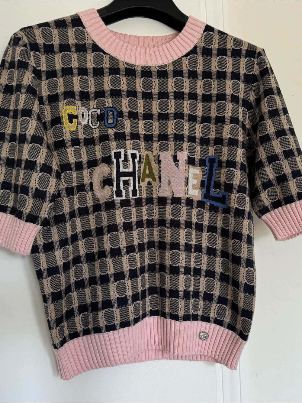 Chanel Coco Short Sleeve Knit Sweater Size 6
Worn only twice